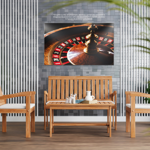 Tablou Canvas: Cazinou și Roata Norocului, Marime 40x25CM [3]