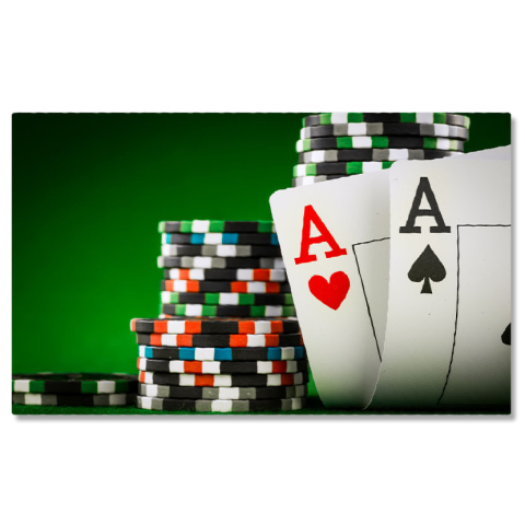 Tablouri Canvas - Tablou Canvas - Jocul Norocului: Carti si Aventura 40x25CM