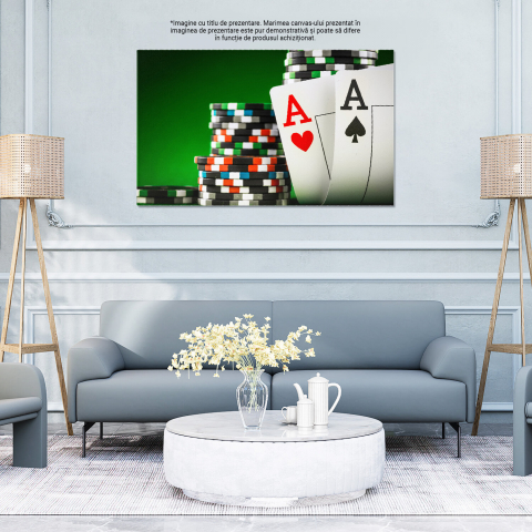 Tablou Canvas: Jocul Norocului - Cărți și Aventură, Marime 40x25CM [3]