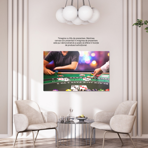 Tablou Canvas: Atmosfera Emoționantă a Serii la Cazinou, Marime 40x25CM [3]
