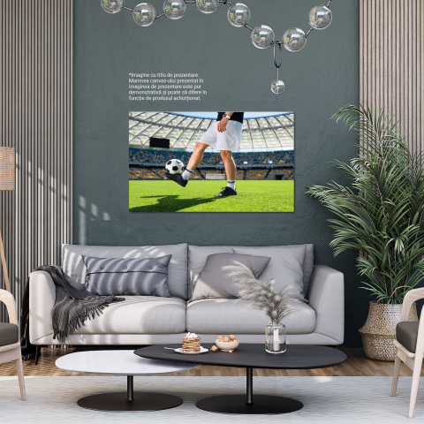 Jucător de Fotbal pe Teren: Dinamism și Spirit Competitiv, Marime 40x25CM [2]