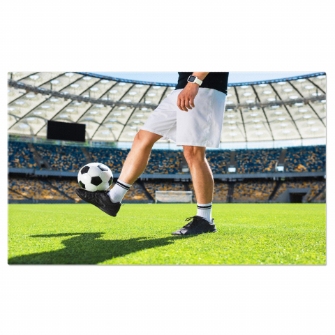 Sport - Jucător de Fotbal pe Teren: Dinamism și Spirit Competitiv, Marime 40x25CM