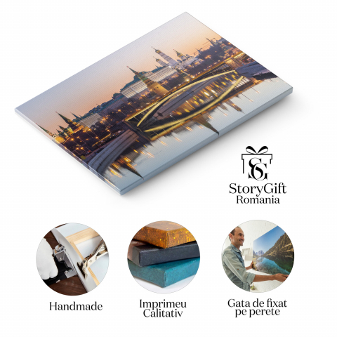 Kremlinul și Râul Moscova: Inima Capitalei Ruse, Marime 40x25CM [1]