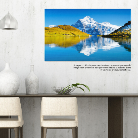 Lacul Bachalpsee în Muntii Elvețieni: Reflexie și Frumusețe, Marime 40x25CM [2]