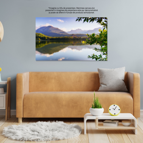 Lacul Strbske Pleso - Peisaj Scenic din Munții Tatra, Marime 40x25CM [3]