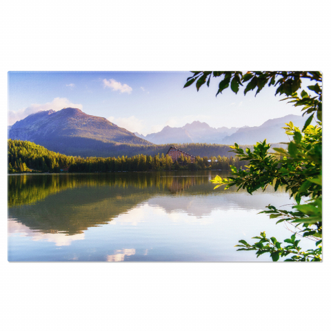 Lacul Strbske Pleso - Peisaj Scenic din Munții Tatra, Marime 40x25CM