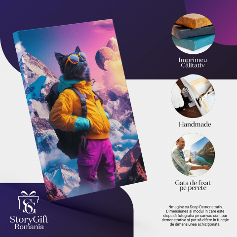 Tablou Canvas Personalizat - Animal în Ținută Sportivă în Lumea Bizara
Marime 40x25CM [3]