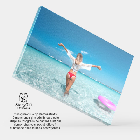 Tablou Canvas - Lumea in Apa: Tineret si Relaxare la Marea Ocean 40x25CM [3]