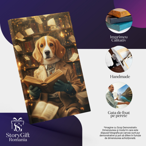 Tablou Canvas Personalizat Magician cu Carte de Vraji
Marime 40x25CM [3]