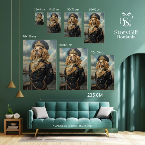 Tablou Canvas Personalizat Marinar Cu Pălărie De Căpitan
Marime 40x25CM [5]