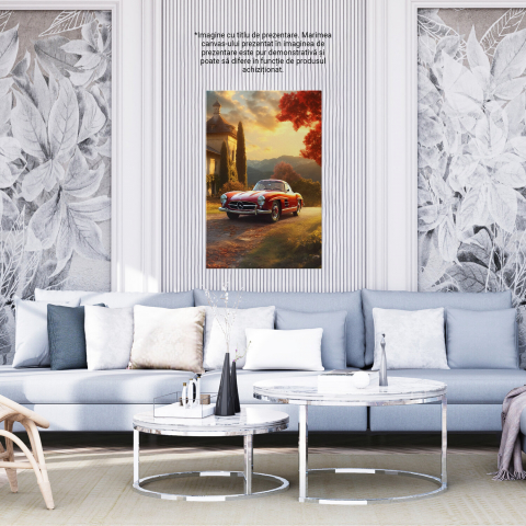 Tablou Canvas Mașină de Epocă Mercedes | Pictură Digitală pentru Colecționari, Marime 40x25CM [3]