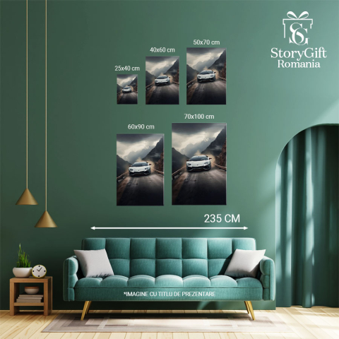 Tablou Canvas:  Masina Lamborgini - munti pentru bogati Pictura Digitala 40x25CM [3]