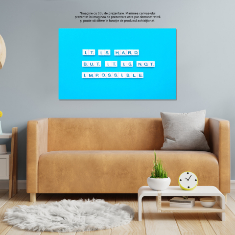 Mesaj Motivational: Depășirea Obstacolelor - Inspirație și Determinare, Marime 40x25CM [3]