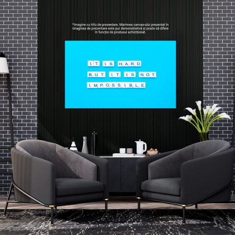 Mesaj Motivational: Depășirea Obstacolelor - Inspirație și Determinare, Marime 40x25CM [2]
