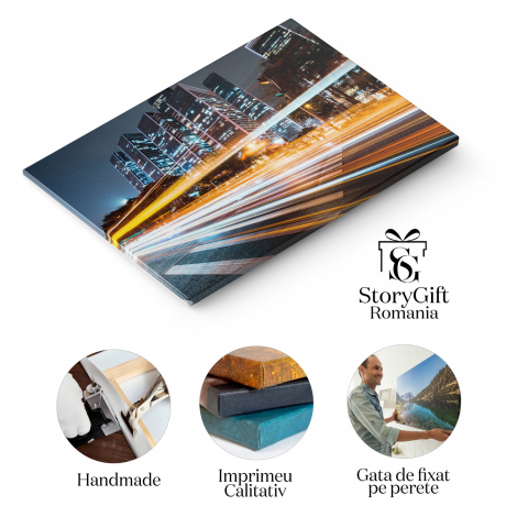 Mișcare Rapidă pe Autostrăzi și Pasarele - Orașul în Flux, Marime 40x25CM [1]