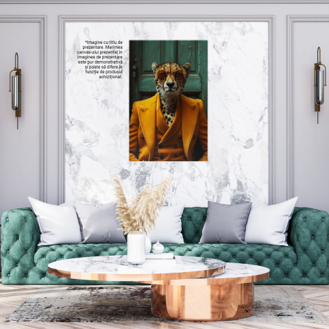 Mobster Leopard cu Ochelari de Soare - Pictură Digitală, Marime 40x25CM [2]