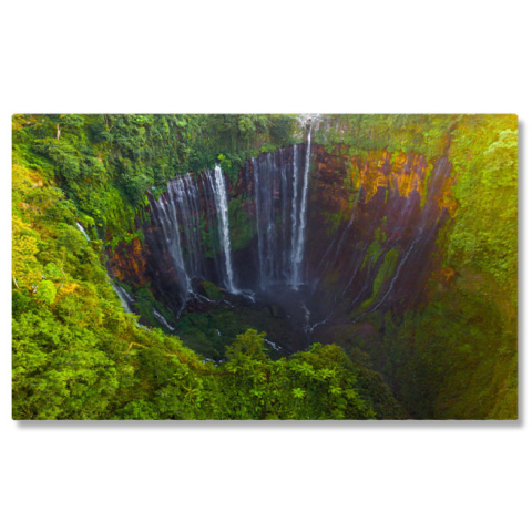 Peisaje cu Drona - Tablou Canvas Muntele Ulun, Pagoda in Insula Bali, Calatorie, Vacanta, Turism, Destinatie, Indonesia, Lac, Asia, Arhitectura, Religie 3246 40x25CM