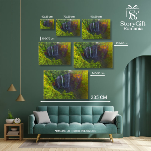 Tablou Canvas Muntele Ulun, Pagoda in Insula Bali, Calatorie, Vacanta, Turism, Destinatie, Indonesia, Lac, Asia, Arhitectura, Religie 3246 40x25CM [4]