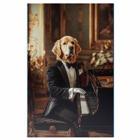 Hobby - Tablou Canvas Personalizat Pianist În Palat
Marime 40x25CM