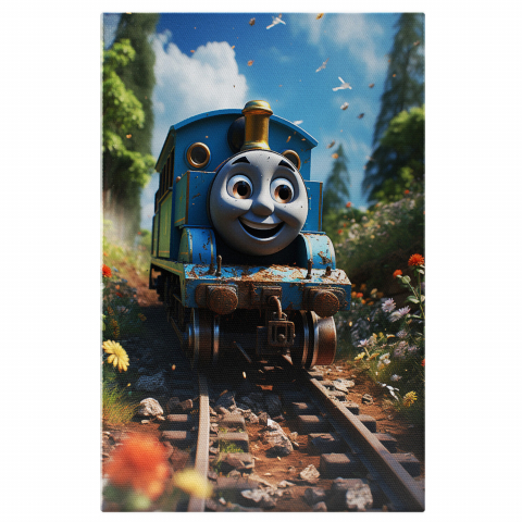 Personaje Desene Animate - Neinfricatul Thomas savurând locurile nedescoperite, Marime 40x25CM