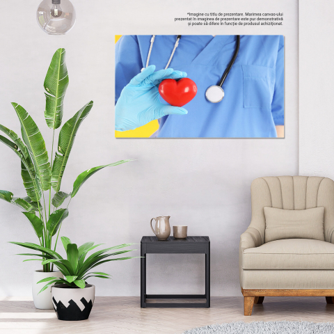 Tablou Canvas: O Inimă Sănătoasă pentru o Viață Fericită, Marime 40x25CM [3]