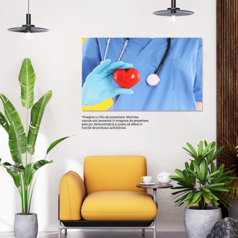 Tablou Canvas: O Inimă Sănătoasă pentru o Viață Fericită, Marime 40x25CM [2]