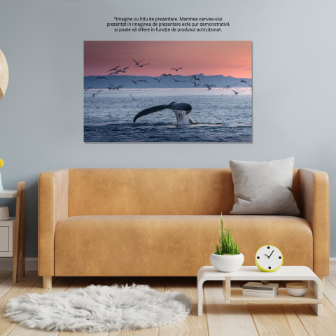 Întâlnire Subacvatică cu Megaptera în Salish Sea - O Magie Oceanică, Marime 40x25CM [3]
