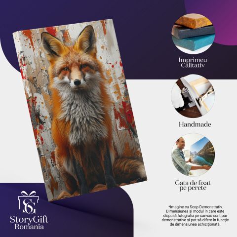 Privire Fascinantă asupra Vulpilor - Nazdravanul Roșiat, Marime 40x25CM [1]