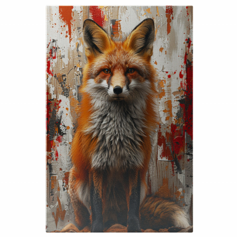 Privire Fascinantă asupra Vulpilor - Nazdravanul Roșiat, Marime 40x25CM