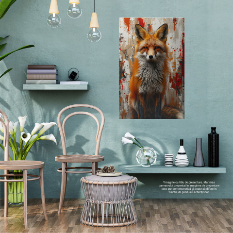 Privire Fascinantă asupra Vulpilor - Nazdravanul Roșiat, Marime 40x25CM [2]