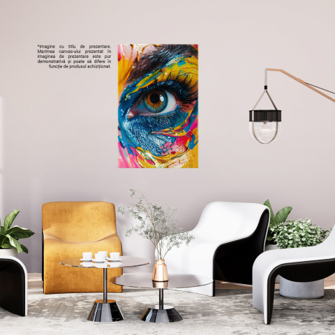 Ochiul și Frumusețea Haotică a Creației Turbulente - Pictură Digitală, Marime 40x25CM [2]