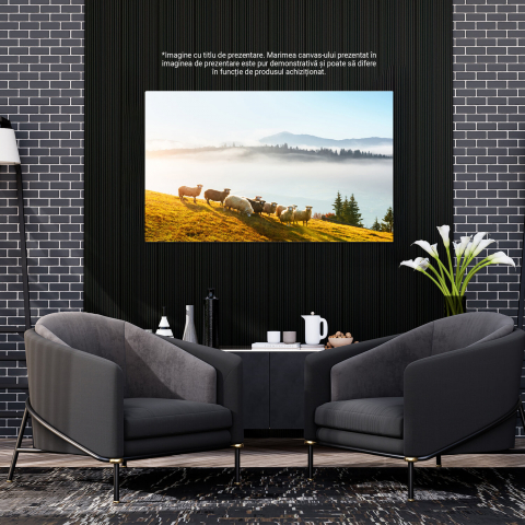 Oi Pășunând pe Câmp - O Frumusețe Naturală, Marime 40x25CM [2]