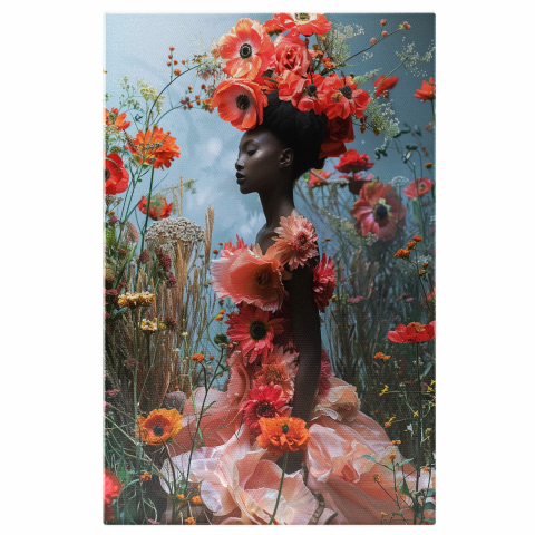 Omagiul Damei Adus Naturii - Aportul Africii în Lanul de Flori Sălbatice, Marime 40x25CM