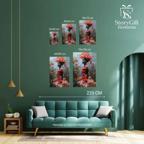 Omagiul Damei Adus Naturii - Aportul Africii în Lanul de Flori Sălbatice, Marime 40x25CM [2]