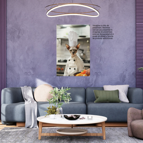 Tablou Canvas Ora Mesei: Chef Devon Rex, Marime 40x25CM [2]
