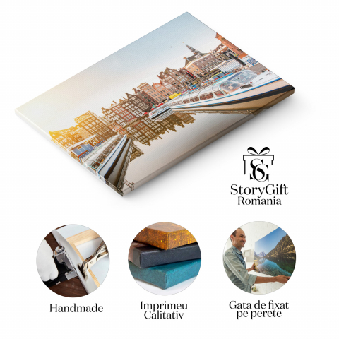 Orașul Amsterdam și Canalele Sale Picturale, Marime 40x25CM [1]