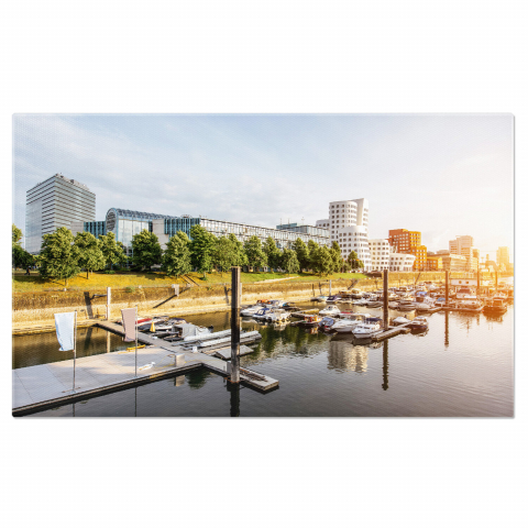 Oraș - Düsseldorf pe malul Rinului - Arhitectură Modernă și Vibe Urban, Marime 40x25CM