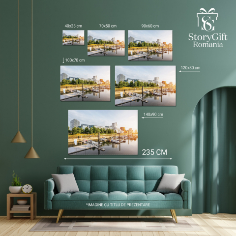 Düsseldorf pe malul Rinului - Arhitectură Modernă și Vibe Urban, Marime 40x25CM [3]