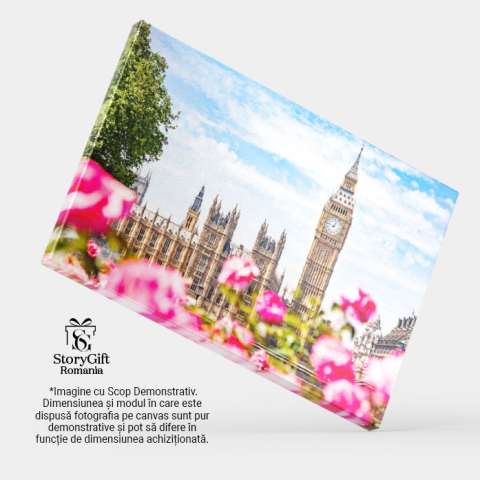Tablou Canvas - Orasul Londra, Big Ben, reprezentativ pentru Marea Britanie 40x25CM [3]
