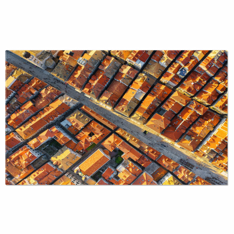 Oraș - Dubrovnik la Apus, Marime 40x25CM