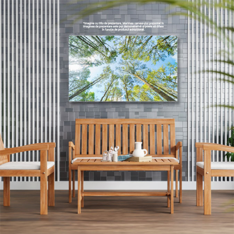 Tablou Canvas Padure Tropicala Cu Arbori Verzi, Natura, Padure, Tropicala, Mediu, Trunchi, Frunze 2857 40x25CM [2]