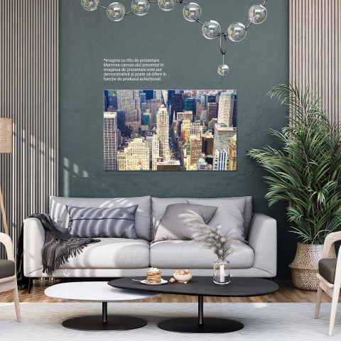 Tablou Canvas: Panorama Aerială a New York-ului - Skyline Spectaculos, Marime 40x25CM [3]