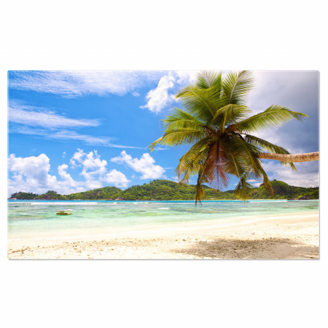 Plajă - Paradis în Insulele Seychelles, Marime 40x25CM