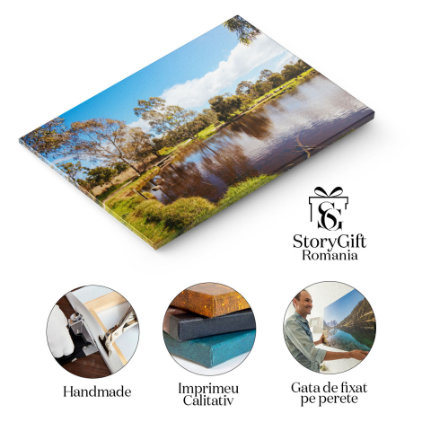 Tablou Canvas Parcul Darebin in Melbourne, Australia Darebin Parklands, Melbourne, Australia, peisaj, natura, lac 1599 40x25CM [1]