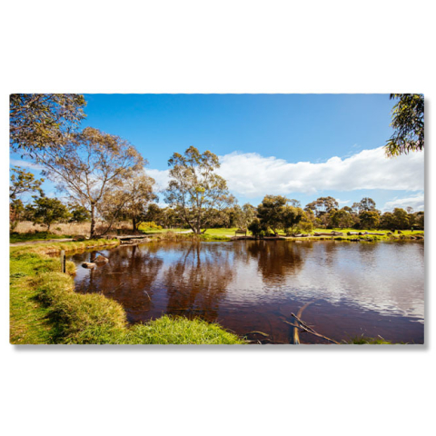 Apă & Natură - Tablou Canvas Parcul Darebin in Melbourne, Australia Darebin Parklands, Melbourne, Australia, peisaj, natura, lac 1599 40x25CM