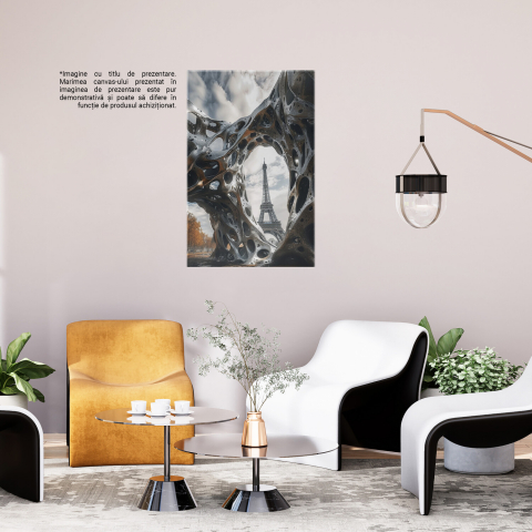 Paris sub Asediul Formelor Imaginației Prin Valurile Viselor, Marime 40x25CM [2]