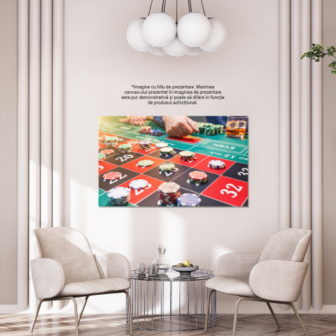Tablou Canvas: Emoția și Distracția unei Nopți la Cazinou, Marime 40x25CM [3]