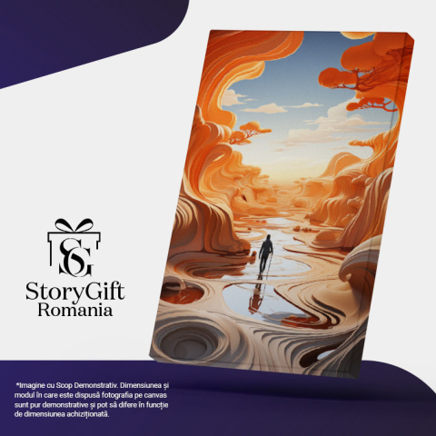 Tablou Canvas:  Peisaj abstract - senin calator drum Pictura Digitala 40x25CM [4]