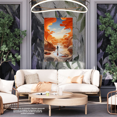 Tablou Canvas:  Peisaj abstract - senin calator drum Pictura Digitala 40x25CM [1]