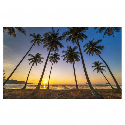 Tablou Canvas Peisaj Andaman: Coastele Koh Yao Yai și Serenitatea Tropicală, Marime 40x25CM